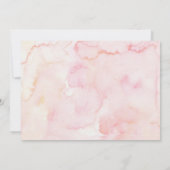 Blush Bloemen Greenery Girl 3e verjaardag foto Kaart (Achterkant)