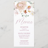 Blush Bloemen Menu (Voorkant)