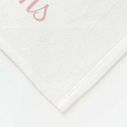 Blush Bloemen Milestone Deken Meisje Maand Deken (Hoek)