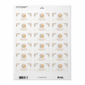  Blush Bloemen Oerwoud Dieren Retouradres Etiket (Full Sheet)