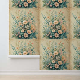 Blush Bloemen Peel en Stick Behang