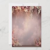 Blush Bloemen Slingerlichten Save The Date (Achterkant)