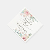 Blush bloemen succulent bruiloft | Desert Botanica Servet (Hoek)