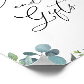 Blush Bloemen Theetijd Kaarten en Cadeaus Bord Poster (Hoek)