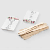 Blush Bloemen Trouwprogramma Fan Handwaaier (Niet-gemonteerd)