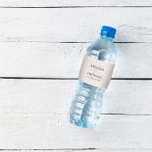 Blush Bloemen Trouwwater Custom Waterfles Etiket