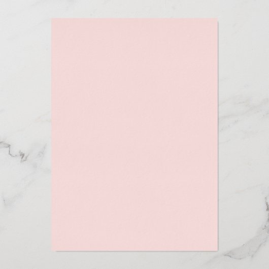 Blush Bloemen Vlinder Jurk Rustiek Vrijgezellenfee Folie Uitnodiging (Achterkant)