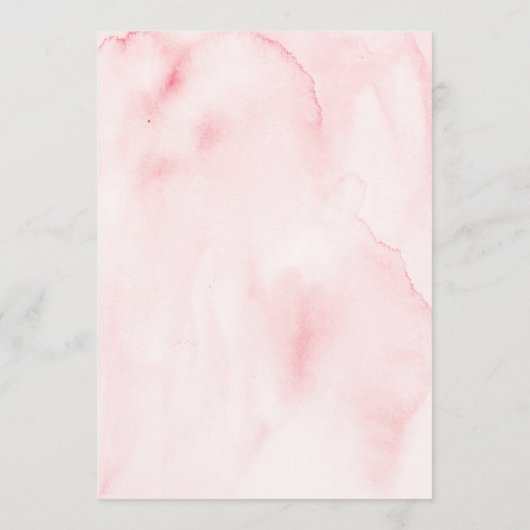 Blush Bloemen Wie Kent De Bruid Spel Printbaar Kaart (Achterkant)