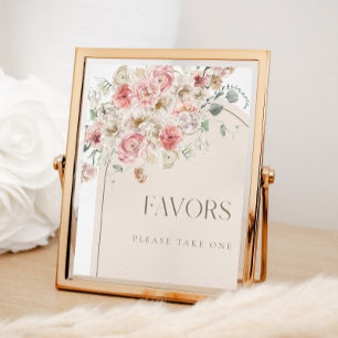 Blush Bloemenboog Favorieten teken Poster