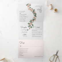 Blush bloemeneucalyptus bruiloft alles in één