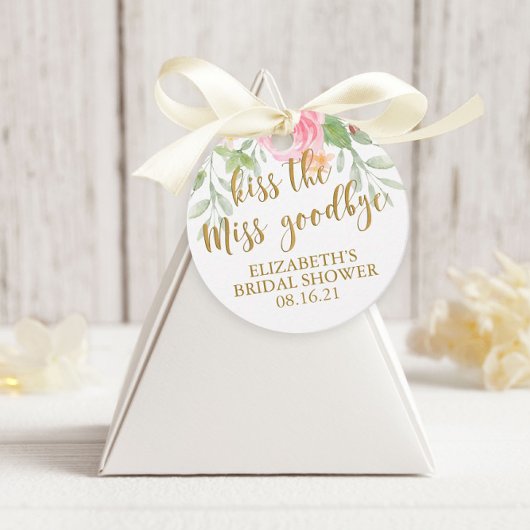 Blush Bloemenkus Neem Afscheid van de Juffrouw Bedankjes Labels