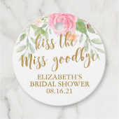 Blush Bloemenkus Neem Afscheid van de Juffrouw Bedankjes Labels (Voorkant)