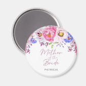 Blush bloemenmoeder van de bruidsmagneet magneet (Voorkant / Achterkant)