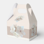 Blush Bloementuin Bruiloft / Douche Favor Dozen Bedankdoosjes (Achterkant)
