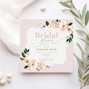 Blush bloemenwilde bloemen Bracket vrijgezellenfee Kaart
