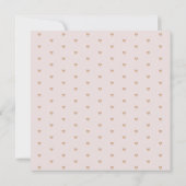 Blush bloemenwilde bloemen Bracket vrijgezellenfee Kaart (Achterkant)