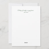 Blush Bloemhart Vlinders en Zachte Botanicals Feestdagenkaart (Achterkant)