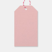 Blush Bloemige Pompoen Herfst Bruidsfeest Favoriet Cadeaulabel (Achterkant)