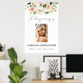 Blush Bloemrijke Viering Van Het Leven Bord, Welko Poster (Thuiskantoor)