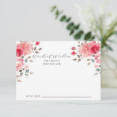 Blush Bloesem Baby Woorden van Wijsheid Kaart (Staand voorkant)