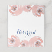 Blush bloesems voorbehouden plaatskaartje (Buitenkant ongevouwen)