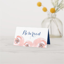 Blush bloesems voorbehouden plaatskaartje