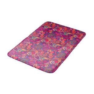 Blush Bloom: Artistiek Roze Tuin Patroon Badmat