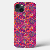 Blush Bloom: Artistiek Roze Tuin Patroon Case-Mate iPhone Case (Achterkant)