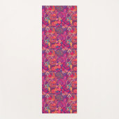 Blush Bloom: Artistiek Roze Tuin Patroon Yogamat (Voorkant)