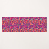 Blush Bloom: Artistiek Roze Tuin Patroon Yogamat (Voorkant (horizontaal))