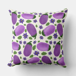 Blush & Bloom Aubergine Collectie – Ivory Glow Kussen