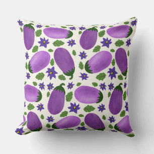 Blush & Bloom Aubergine Collectie – Ivory Glow Kussen