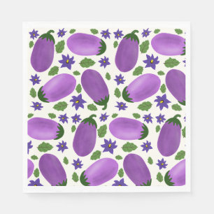 Blush & Bloom Aubergine Collectie – Ivory Glow Servet