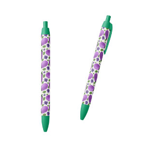 Blush & Bloom Aubergine Collectie – Ivory Glow Zwarte Inkt Pen