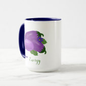 Blush & Bloom Aubergine Collectie Mok (Voorkant links)