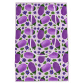 Blush & Bloom Aubergine Collectie – Zachte Lila Medium Cadeauzakje (Achterkant)