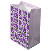 Blush & Bloom Aubergine Collectie – Zachte Lila Medium Cadeauzakje (Achterkant Gekanteld)