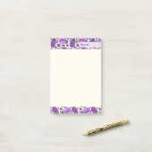 Blush & Bloom Aubergine Collectie – Zachte Lila Post-it® Notes (Op bureau)