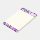 Blush & Bloom Aubergine Collectie – Zachte Lila Post-it® Notes (Schuin)