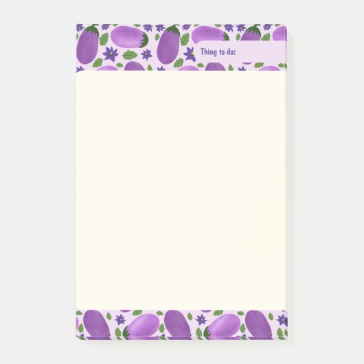 Blush & Bloom Aubergine Collectie – Zachte Lila Post-it® Notes (Voorkant)