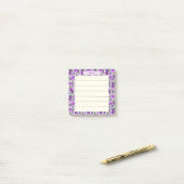 Blush & Bloom Aubergine Collectie – Zachte Lila Post-it® Notes (Op bureau)