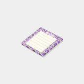 Blush & Bloom Aubergine Collectie – Zachte Lila Post-it® Notes (Schuin)