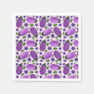 Blush & Bloom Aubergine Collectie – Zachte Lila Servet