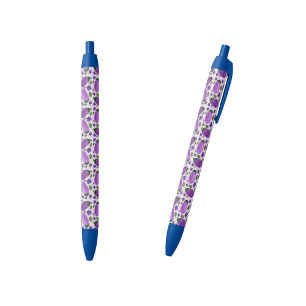 Blush & Bloom Aubergine Collectie – Zachte Lila Zwarte Inkt Pen