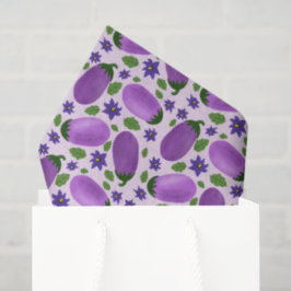 Blush & Bloom Aubergine Collectie – Zachte Lilapaa Tissuepapier