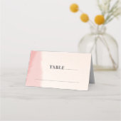 Blush & Bloom Bold Script Fotobruiloft gevouwen Plaatskaartje (Voorkant)