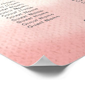 Blush & Bloom Bold Script Trouwstoel Grafiek Poster (Hoek)