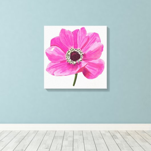 Blush Bloom Canvas Afdruk (Insitu (Houten vloer))