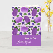 Blush & Bloom Eggplant Collection –  Birthday Kaart (Gele Bloem)