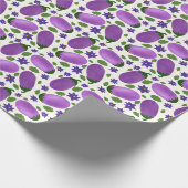 Blush & Bloom Eggplant Collection – Ivory Glow Cadeaupapier (Hoek)